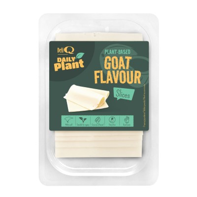 Augalinis produktas iš kokosų aliejaus, ožkos sūrio skonio, pjaustytas, DAILY PLANT, 100 g